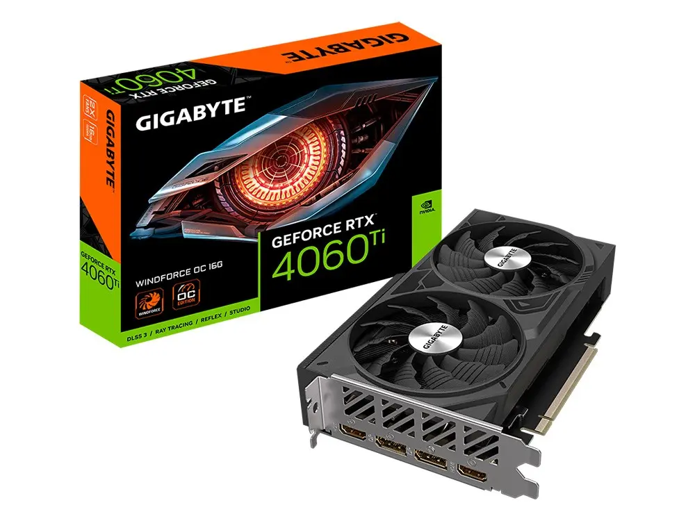 Gigabyte GeForce RTX 4060 Ti WINDFORCE OC 16G Graphics Card
