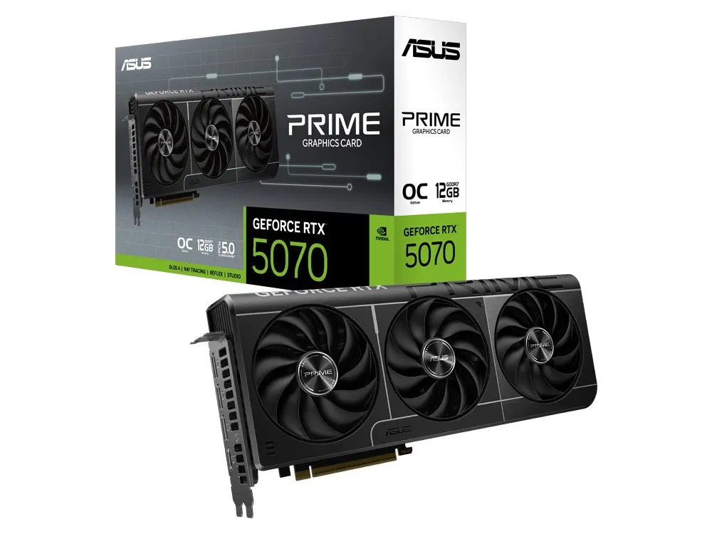 Asus Prime GeForce RTX 5070 12G OC Edition GDDR7 Graphics Card