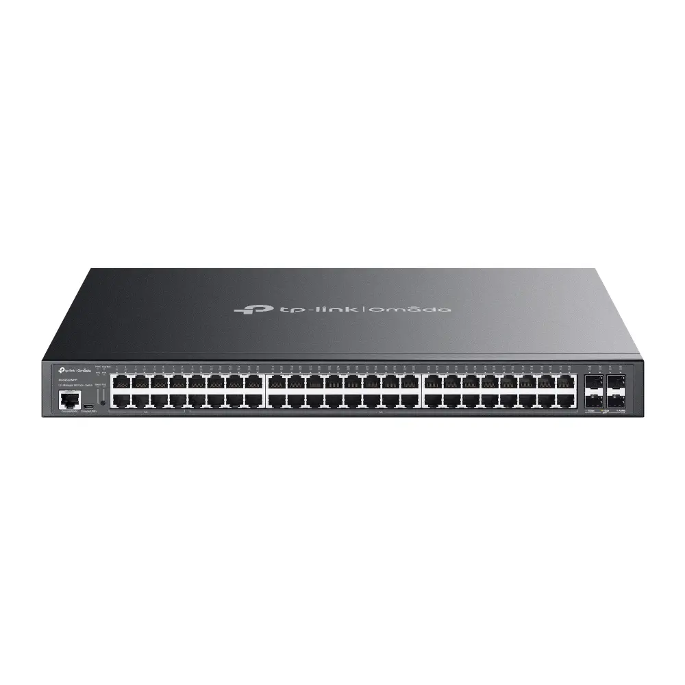 Omada SG3452XMPP 48-Port Gigabit and 4-Port 10GE SFP+ L2+ Managed Switch with 40-Port PoE+ & 8-Port PoE++