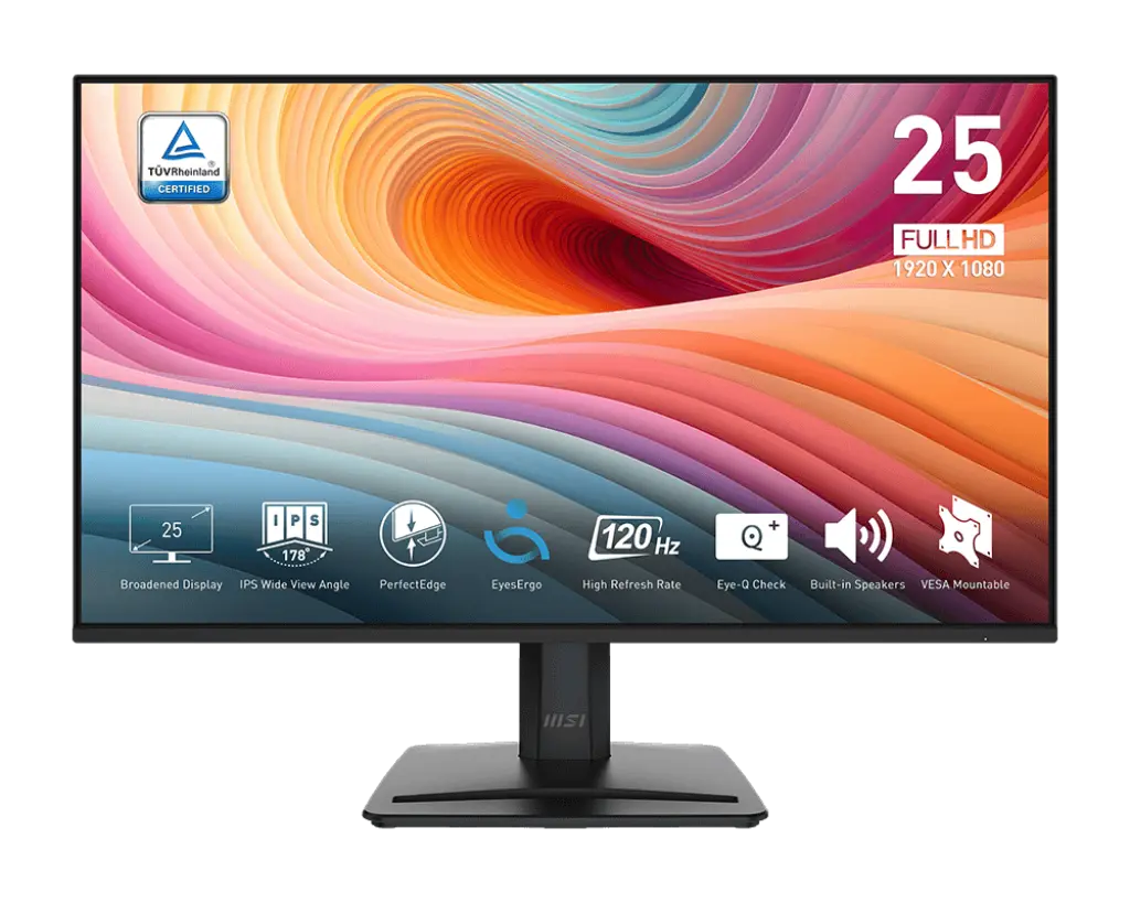 MSI PRO MP251 E2 24.5inch 120Hz FHD IPS Business Monitor